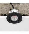 7W RA96 CCT + DimToWarm inbouwspot voor isolatie - Dimbaar, Gat: Ø6,8 cm, Afm: Ø8,3 cm, zwart