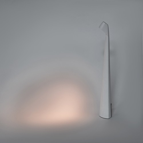 Oplaadbare LED tafellamp binnen/buiten - Wit, 40cm hoog, 3-staps dimbaar, IP44