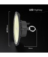 200W V-Tac LED high bay, 155lm/W - IP65, 4000K, 5 jaar garantie