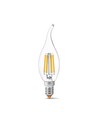 E14 6W LED kaarslamp filament - C37, neutraal wit