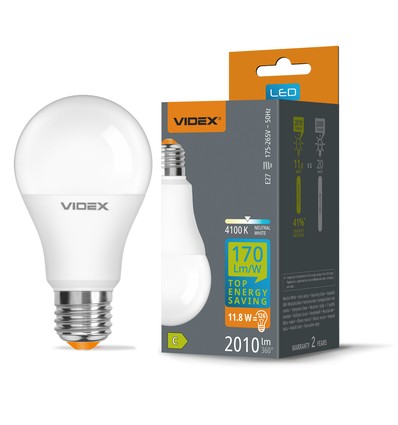 E27 11,8W LED lamp - A60, neutraal wit