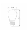 E27 4,9W LED kogellamp - G45, neutraal wit