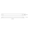 120cm 36W LED armatuur - CCT, complete lichtlijn