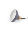 BIRK Blauw Ø24cm pendellamp - E27 fitting, 2m snoer, metaal / hout
