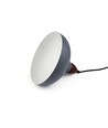 BIRK Grijs Ø24cm pendellamp - E27 fitting, 2m snoer, metaal / hout