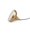 BIRK Messing Ø19cm pendellamp - E27 fitting, 2m snoer, metaal / hout