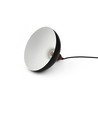 BIRK Zwart Ø19cm pendellamp - E27 fitting, 2m snoer, metaal / hout
