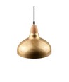 BIRK Messing Ø24cm pendellamp - E27 fitting, 2m snoer, metaal / hout