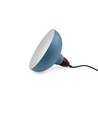 BIRK Petroleumblauw Ø19cm pendellamp - E27 fitting, 2m snoer, metaal / hout