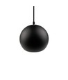 Zwarte Ø20cm hanglamp - E27 fitting, 2m snoer, metaal