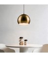 Messing Ø20cm hanglamp - E27 fitting, 2m snoer, metaal