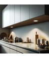 3x Reco68 Meubelspot dimbaar, Geborsteld staal - Kies RF/WiFi/Zigbee voeding (afstandsbediening incl.)