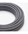 5m Strijkijzersnoer 2x0,75 mm² - 230V, zwart/wit gestreept