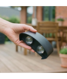 4W CURVE wandlamp - IP65, zwart, up/down, buiten, incl. lichtbron
