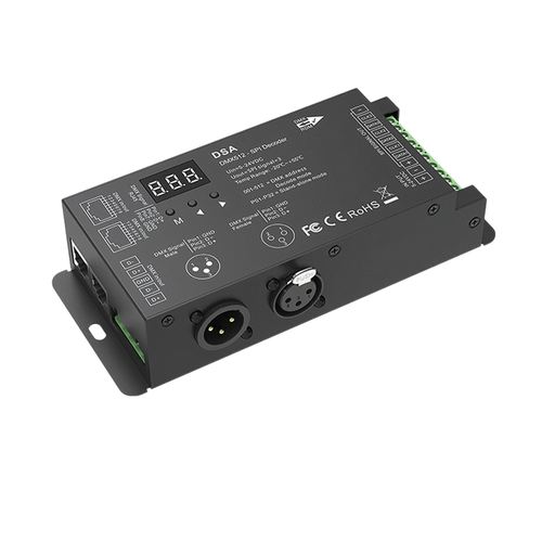 DMX512-SPI Decoder & RF-controller - 5-24VDC, 10A