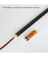 120cm LED Akoestisch Paneel Set, zwart - 2 stuks CCT LED strips met 60W voeding - WiFi of RF