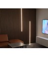 120cm LED Akoestisch Paneel Set, zwart - 2 stuks Eenkleurige LED strips met 60W voeding - WiFi of RF