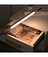 Oplaadbare kastverlichting - 38cm, wit, PIR-sensor, CCT, LCD-display