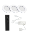 3 stuks Reco68 meubelspot dimbaar, mat wit - Kies RF/WiFi/Zigbee voeding (afstandsbediening incl.)
