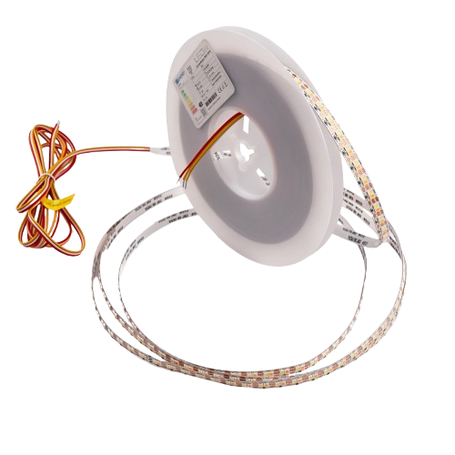 10m 9W/m CCT LED strip RA95 - 24V DC, 400 LED p/m, 8mm breed, 2m kabel