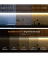 10m 9W/m CCT LED strip RA95 - 24V DC, 400 LED p/m, 8mm breed, 2m kabel