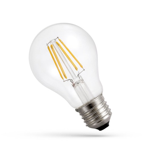 E27 8,5W LED-lamp - A60, filament, helder glas