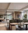 150cm Kantoorlamp, Instelbaar Watt & CCT - 3 lichtkleuren, 30W/40W/50W, UGR19, 5 jaar garantie