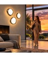 AURA plafondlamp met afstandsbediening - Grafiet, dimbaar, Ø40cm, 24W, 3 lichtkleuren