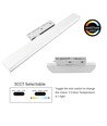 30/28/25W 1-fase LED-spanningsrail - 60 cm, Wit, 1F2W