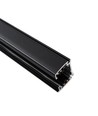 3-Fasen BASIC spanningsrail set - 1m, Zwart, 3-Spot, GU10, zonder lichtbron