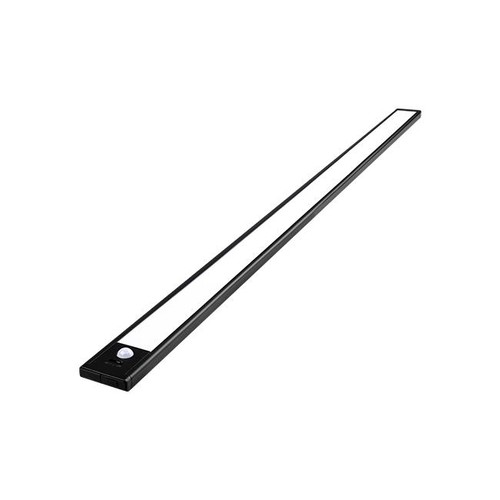 Batterij kastverlichting - 80cm, zwart, PIR-sensor, oplaadbaar