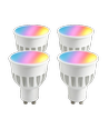 4x GU10 5W Smart Home LED-lamp - Bluetooth, werkt met Google Home, Alexa en smartphones