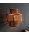 Bruine Ø40cm hanglamp - E27 fitting, 2m snoer, papierkoord