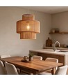 Bruine Ø40cm hanglamp - E27 fitting, 2m snoer, papierkoord