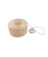 Beige Ø30cm hanglamp - E27 fitting, 2m snoer, gevlochten papiertouw
