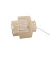 Beige Ø30cm hanglamp - E27 fitting, 2m snoer, gevlochten papiertouw