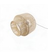 Beige Ø30cm hanglamp - E27 fitting, 2m snoer, gevlochten papiertouw