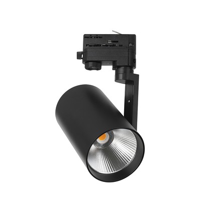 35W 3-fase LED spanningsrail spot - Zwart, 4000K, Cree chip, 6 jaar garantie