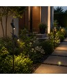 V-Tac 4W dubbele LED prikspot - Zwart aluminium, 4000K, voor buiten