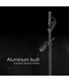 V-Tac 4W dubbele LED prikspot - Zwart aluminium, 4000K, voor buiten