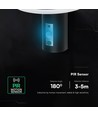 2W LED solcelle tuinlamp met sensor - IP54, 3000K, zwart