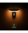 2W LED solcelle tuinlamp met sensor - IP54, 3000K, zwart