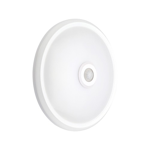 12W LED sensorlamp, CCT - 3 lichtkleuren, PIR-sensor, 6 jaar garantie, Cree, rond, wit