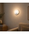 V-Tac 15W LED buitenwandlamp met sensor - Rond, wit, Cree chip, CCT