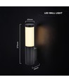 V-Tac 6W LED wandlamp - IP44, 3000K, buiten