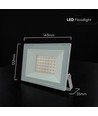 V-Tac 30W LED schijnwerper - Witte behuizing, 4000K