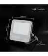 50W LED schijnwerper - 185lm/W, Cree chip, zwart, 6 jaar garantie