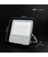 V-Tac 100W LED schijnwerper - 185lm/W, Cree chip, zwarte behuizing, 6 jaar garantie