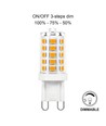 3-traps dimbare G9 3W LED-lamp