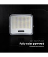 20W LED schijnwerper met zonnepaneel - IP65, zwart, 3-in-1, buiten